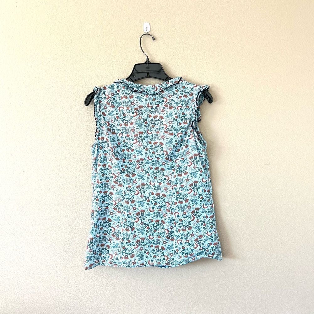 Boden Floral Ruffle Blouse - Picture 6 of 7